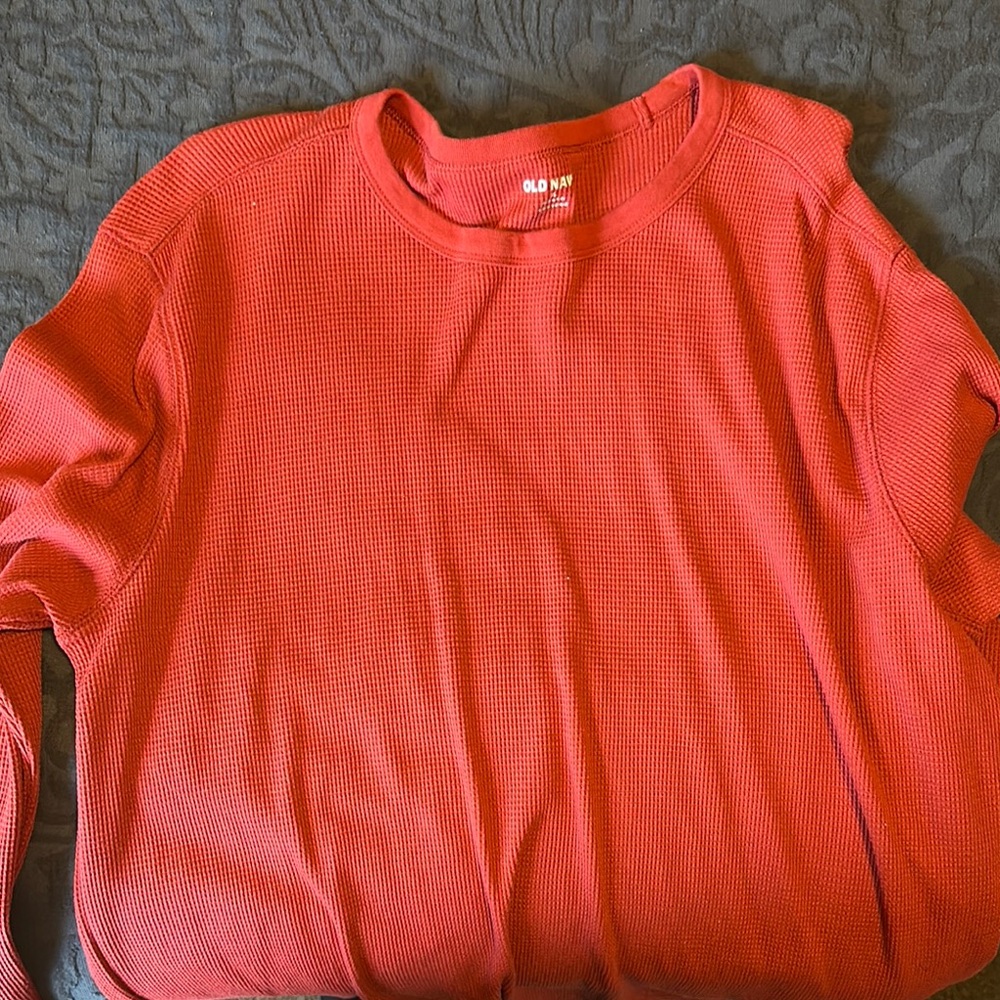 Old Navy Red Long Sleeve Top